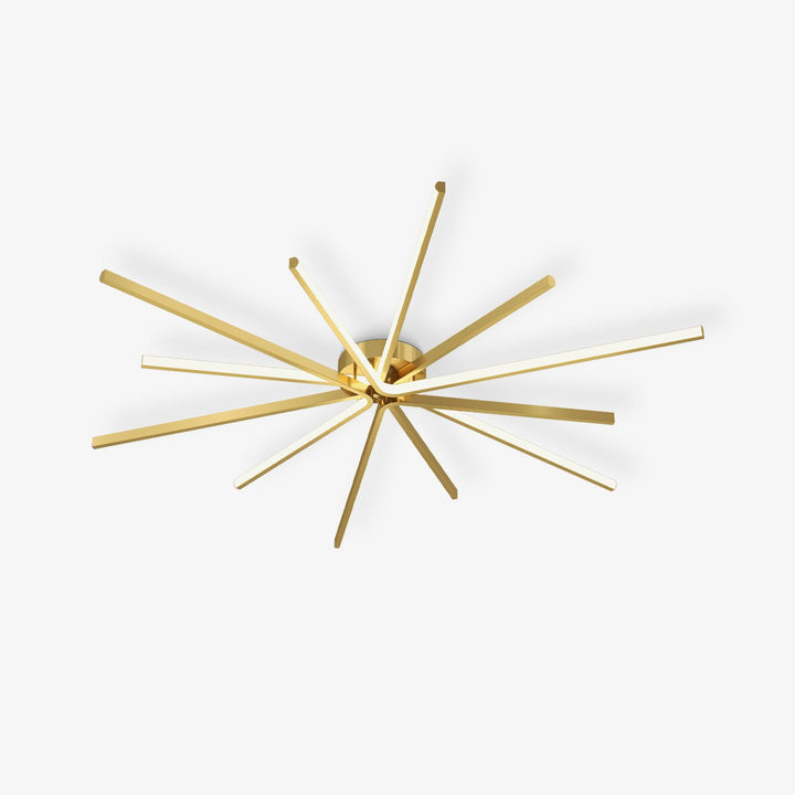 Brass Starbursts Ceiling Lamp - Vakkerlight