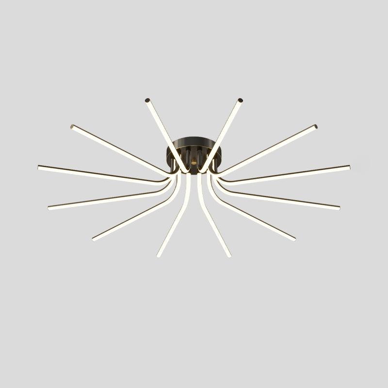 Brass Starbursts Ceiling Lamp - Vakkerlight