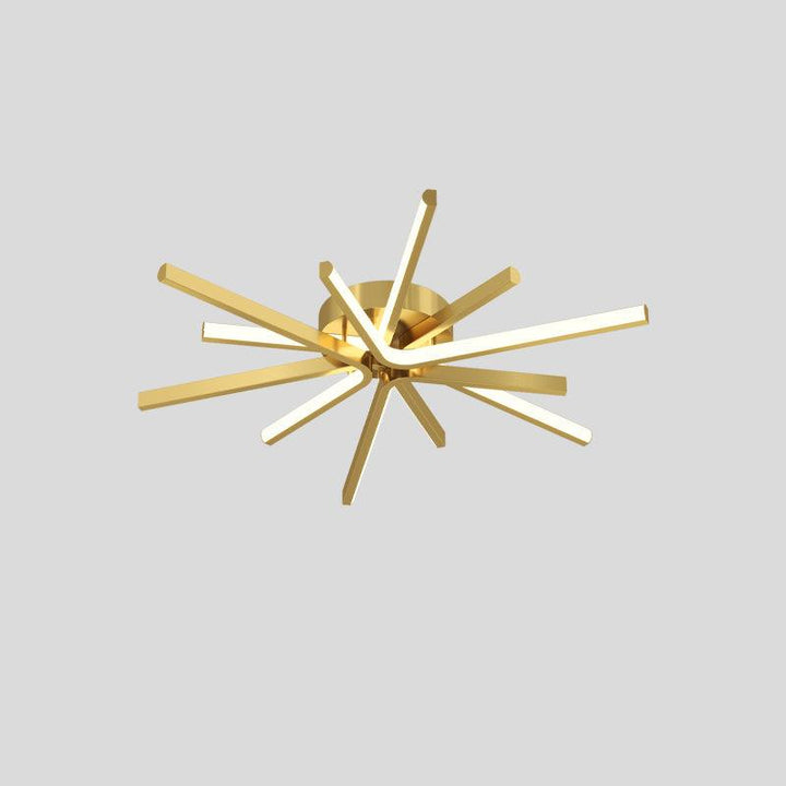 Brass Starbursts Ceiling Lamp - Vakkerlight