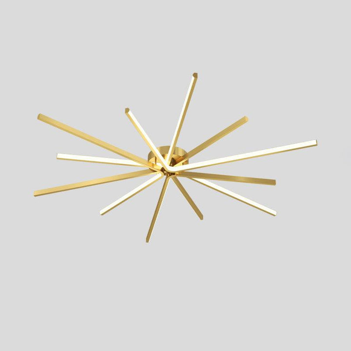 Brass Starbursts Ceiling Lamp - Vakkerlight