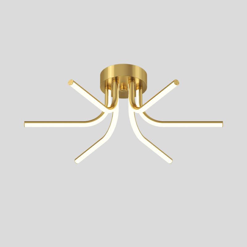 Brass Starbursts Ceiling Lamp - Vakkerlight