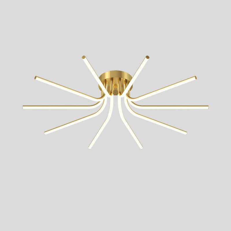 Brass Starbursts Ceiling Lamp - Vakkerlight