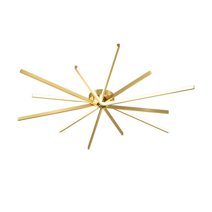 Brass Starbursts Ceiling Lamp - Vakkerlight