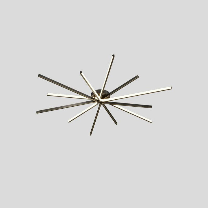 Brass Starbursts Ceiling Lamp - Vakkerlight