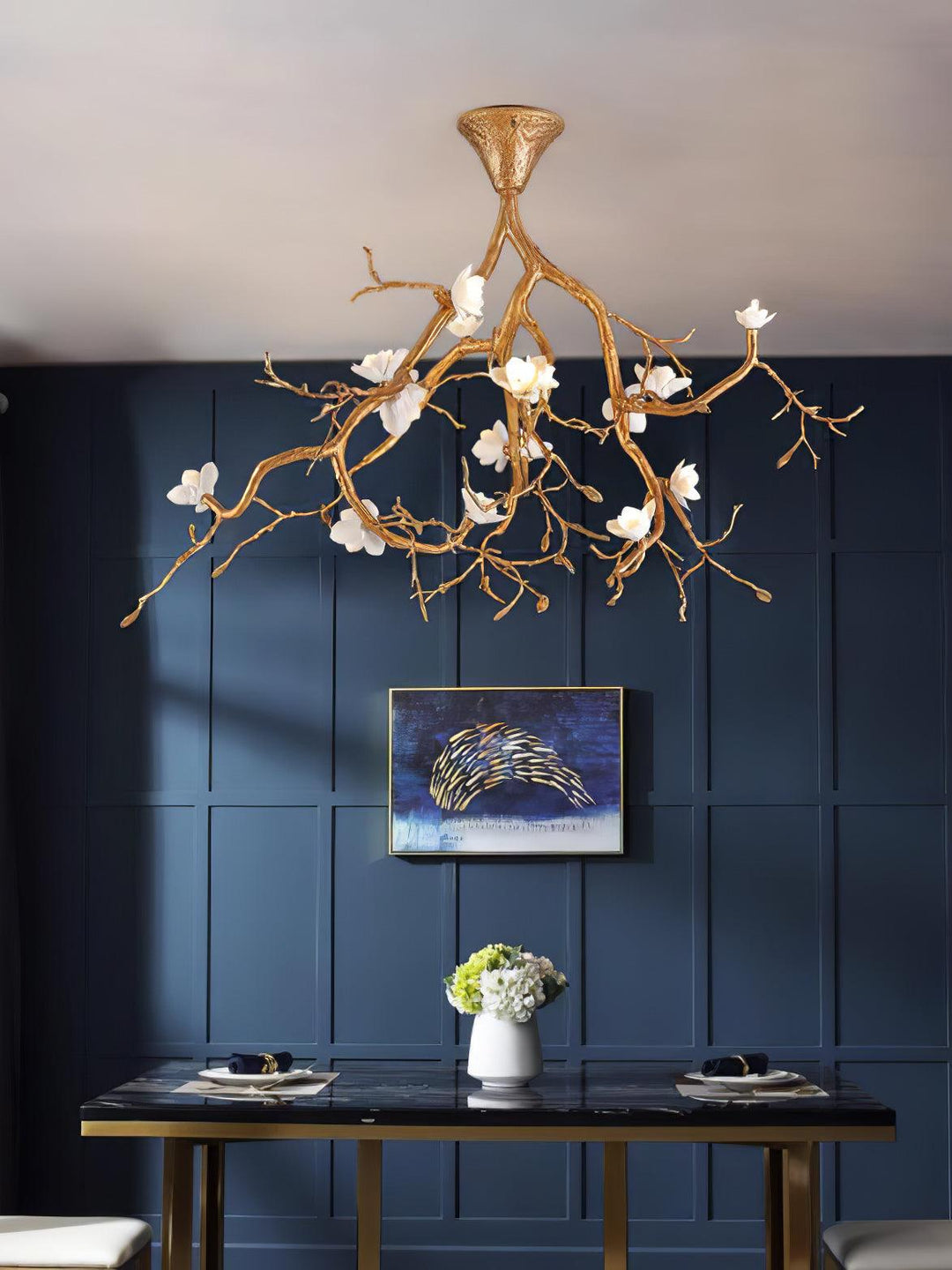 Tree Branches Flower Ceiling Lamp - Vakkerlight