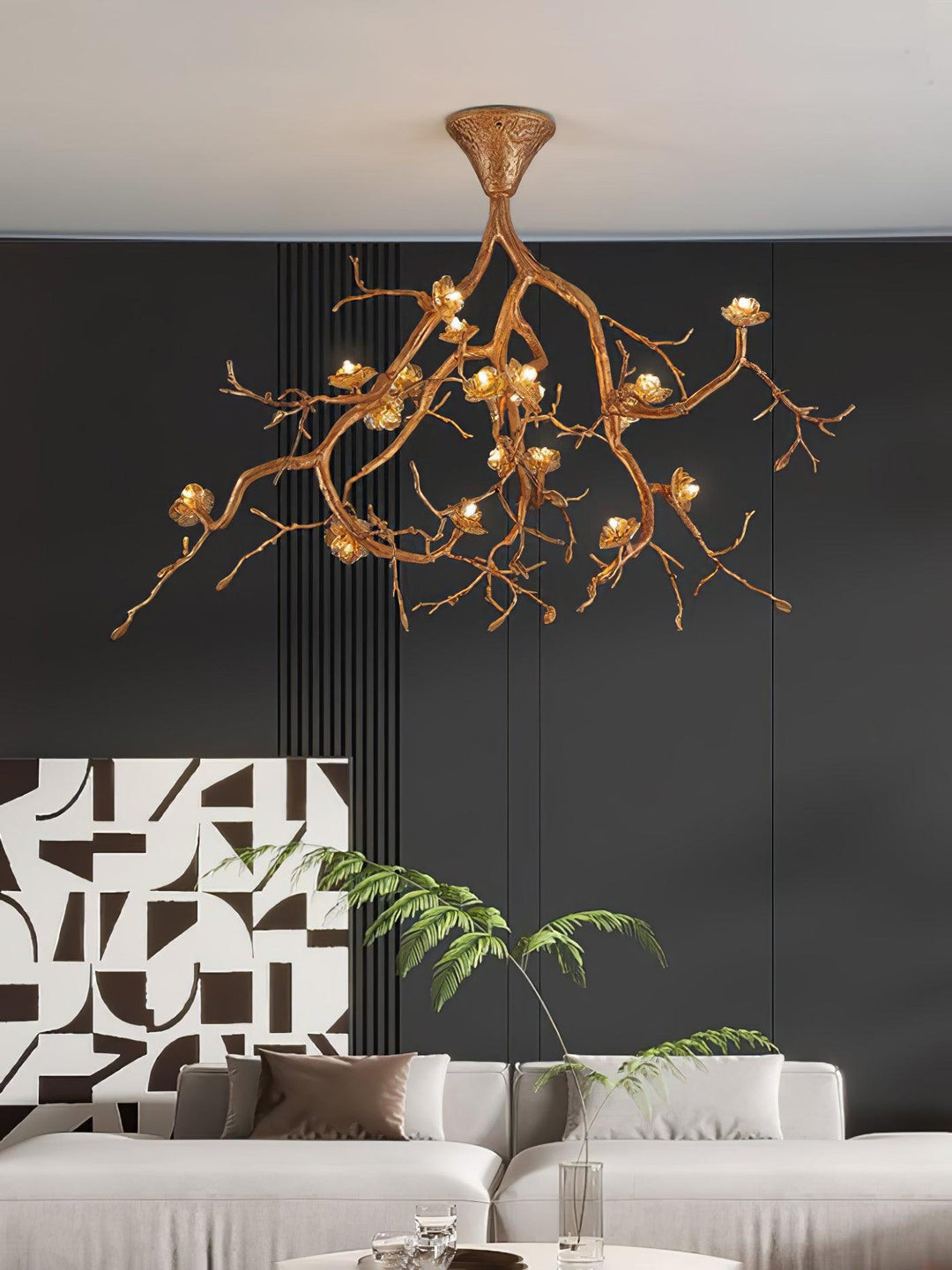 Tree Branches Flower Ceiling Lamp - Vakkerlight