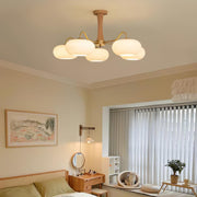 Brass Wooden Persimmon Ceiling Lamp