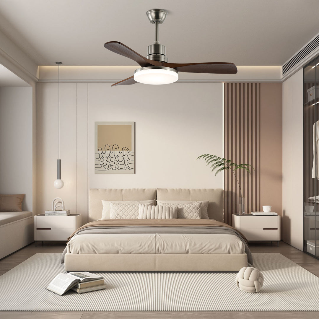 Breeze Master Wooden 48"/52" Ceiling Fan Light - Vakkerlight