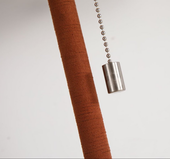 Briar Leather Trim Fabric Table Lamp