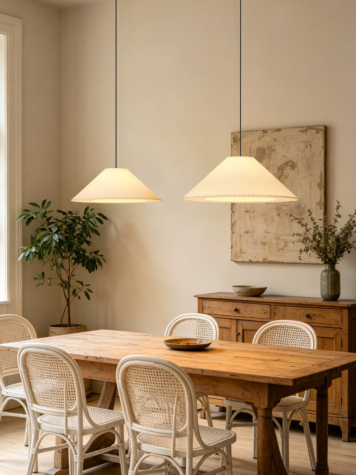 Brim Fabric Cone Pendant Lamp