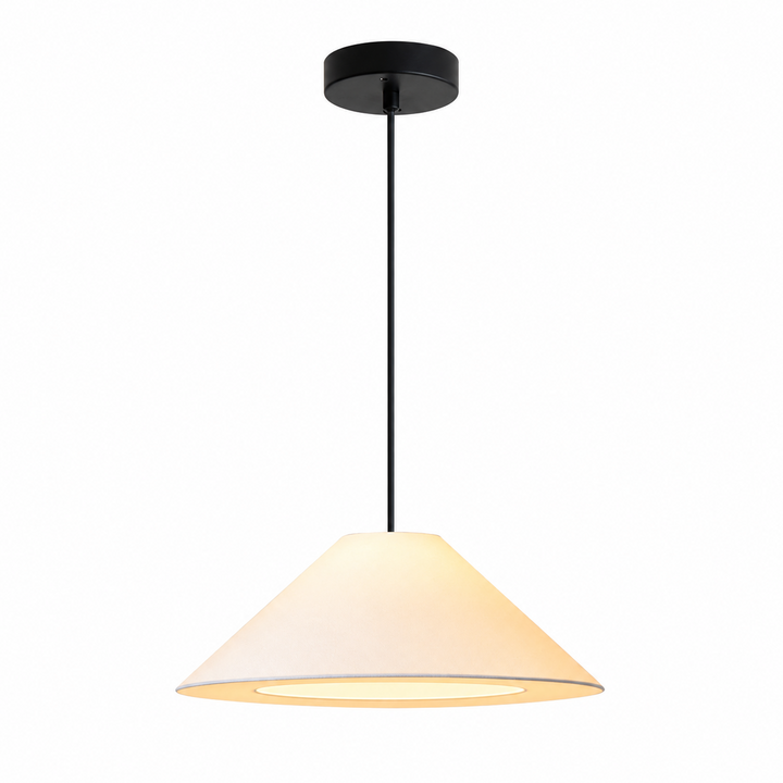 Brim Fabric Cone Pendant Lamp