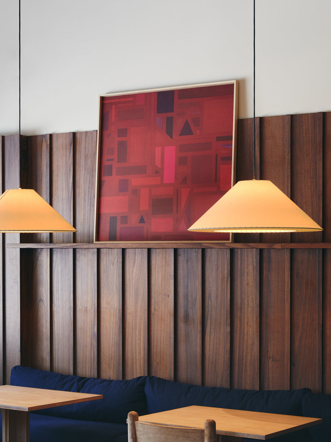 Brim Fabric Cone Pendant Lamp