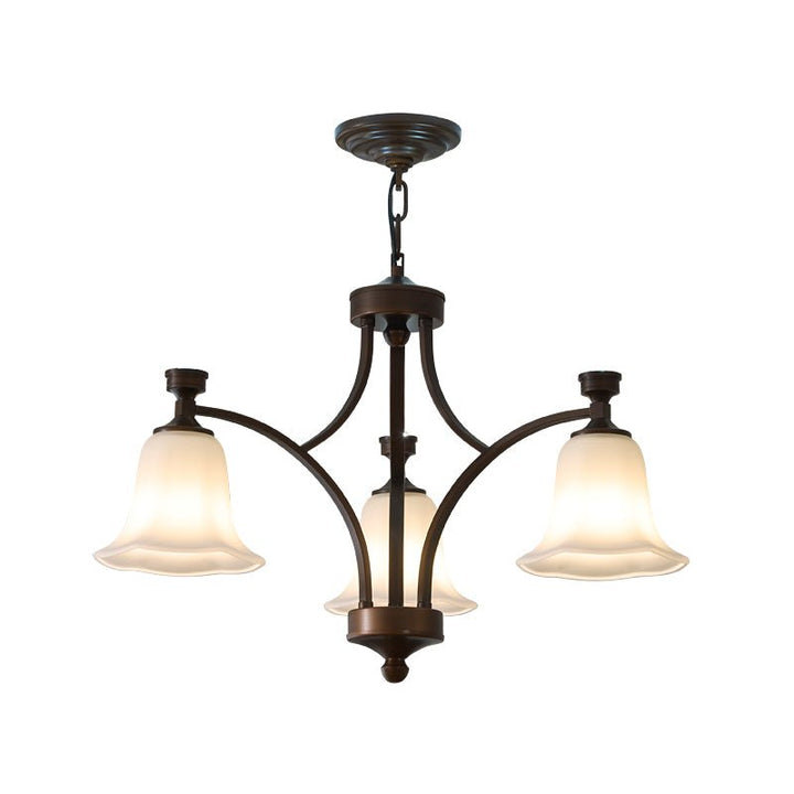 Bronze Bell Glass Chandelier – detail 17