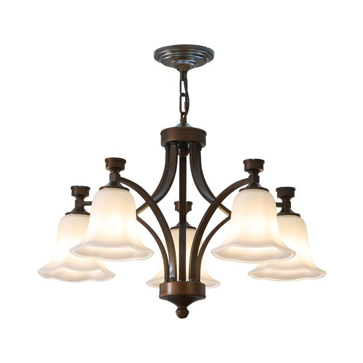 Bronze Bell Glass Chandelier – detail 18