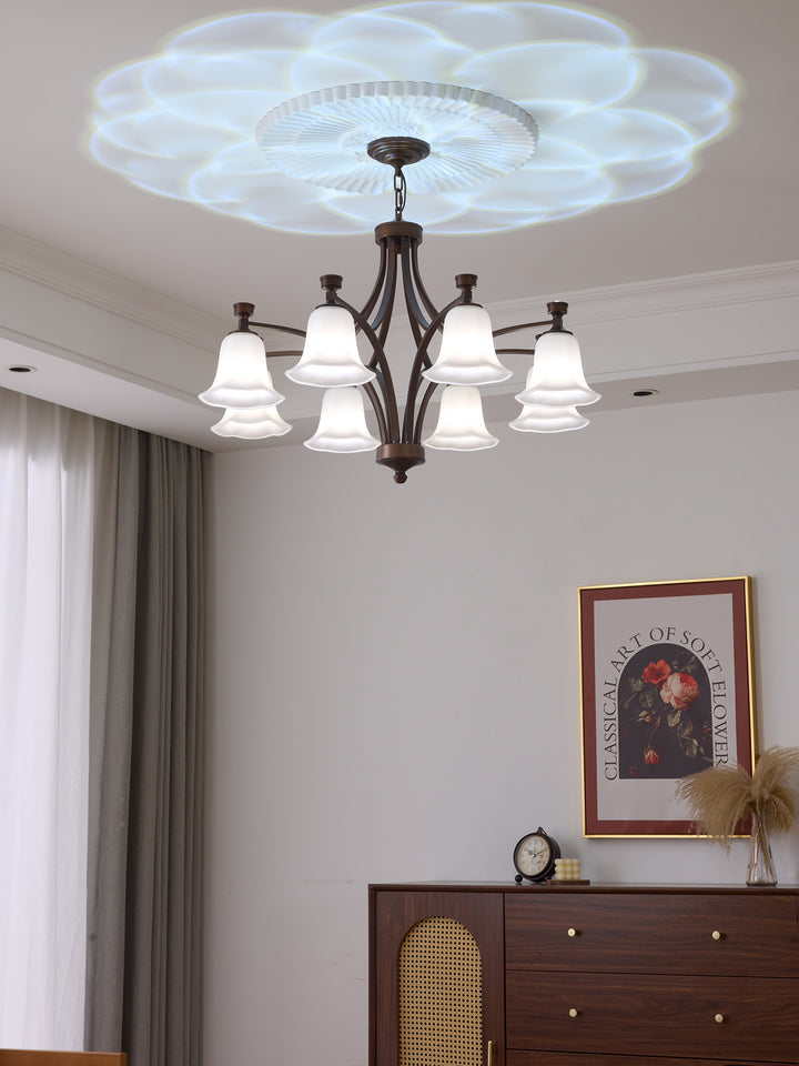 Bronze Bell Glass Chandelier – detail 23
