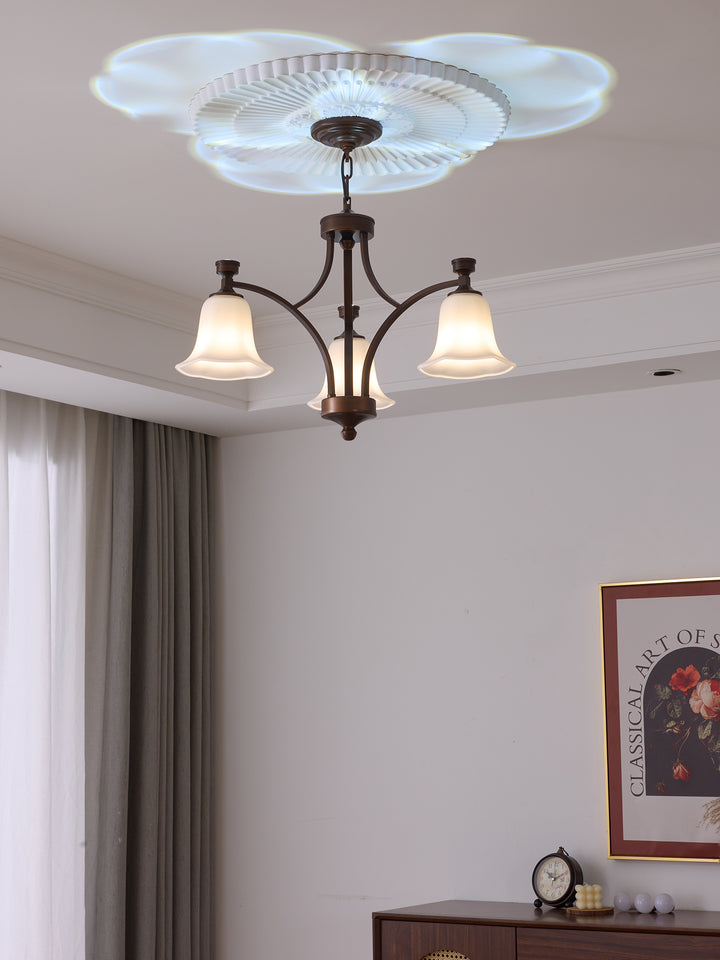Bronze Bell Glass Chandelier – detail 25