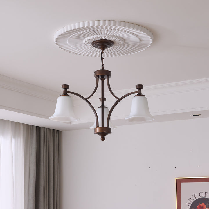 Bronze Bell Glass Chandelier – detail 26