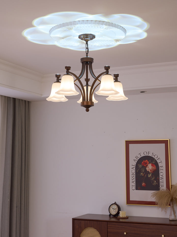 Bronze Bell Glass Chandelier – detail 27