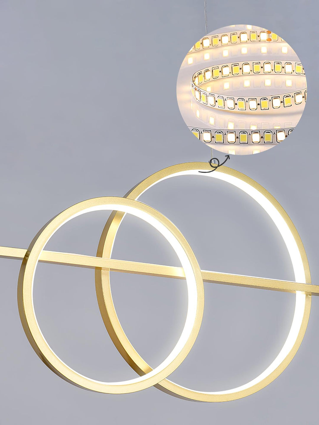 Brooklyn Double Circle Chandelier - Vakkerlight