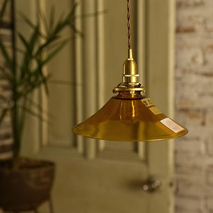 Amber Glass Pendant Light - Vakkerlight