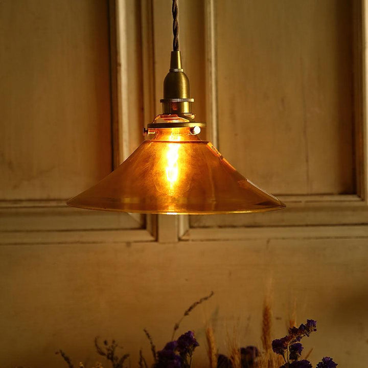 Amber Glass Pendant Light - Vakkerlight