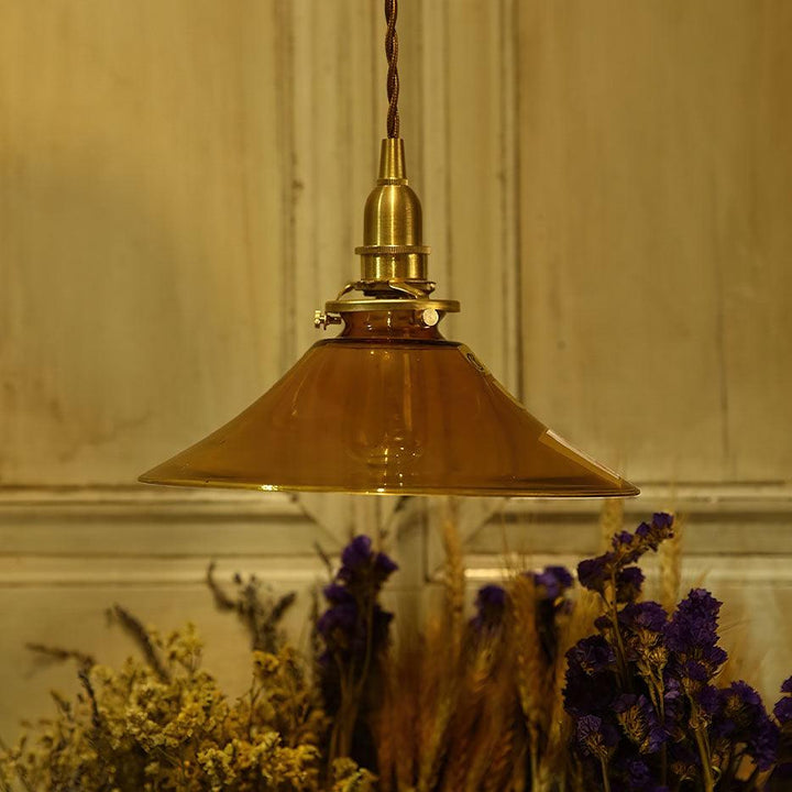 Amber Glass Pendant Light - Vakkerlight