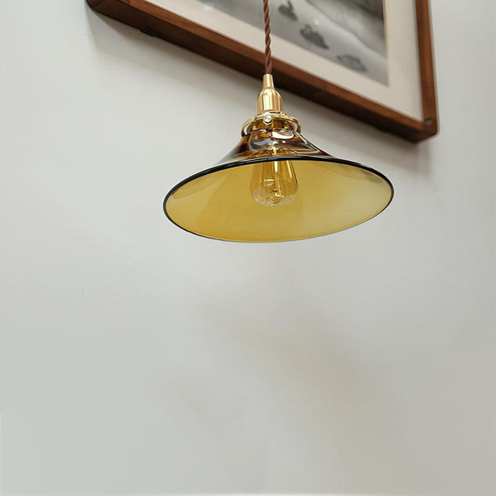 Amber Glass Pendant Light - Vakkerlight