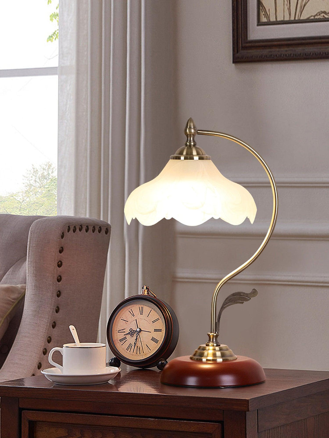 Brown Dome Table Lamp - Vakkerlight