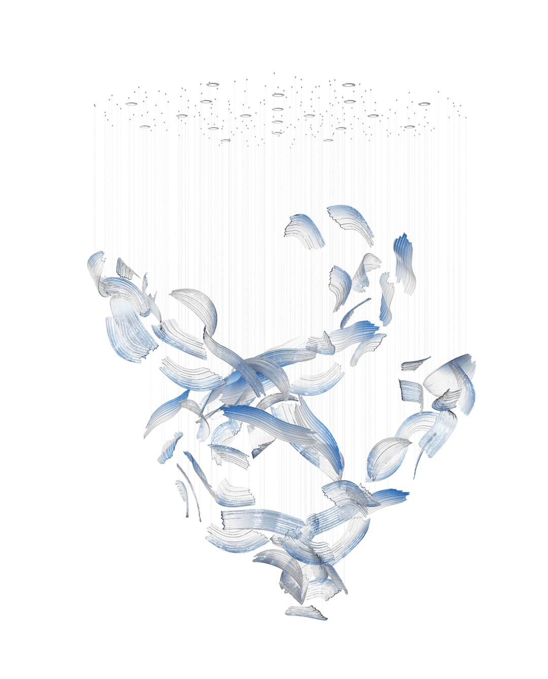 Brush Art Glass Chandelier - Vakkerlight