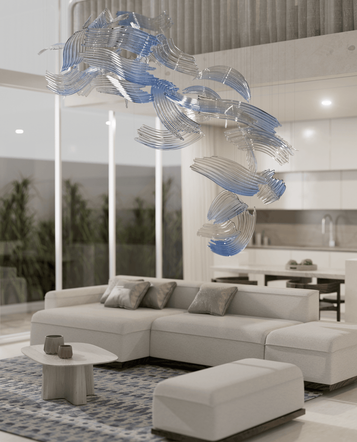 Brush Art Glass Chandelier - Vakkerlight