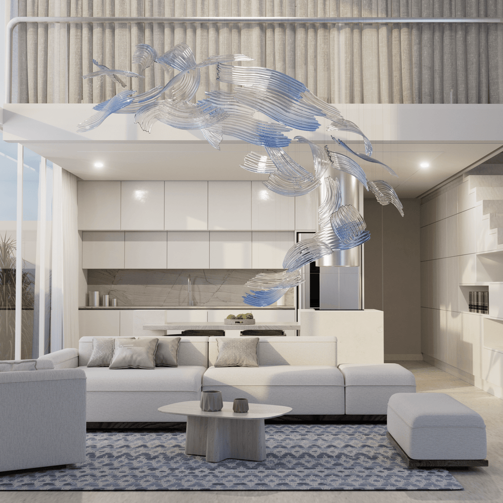 Brush Art Glass Chandelier - Vakkerlight