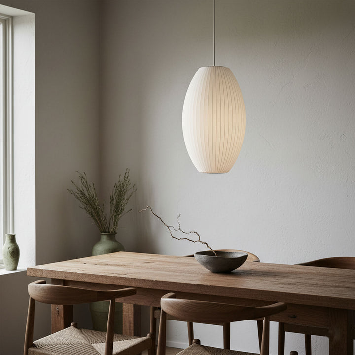 Bubble Mulberry Silk Pendant Lamp - Vakkerlight