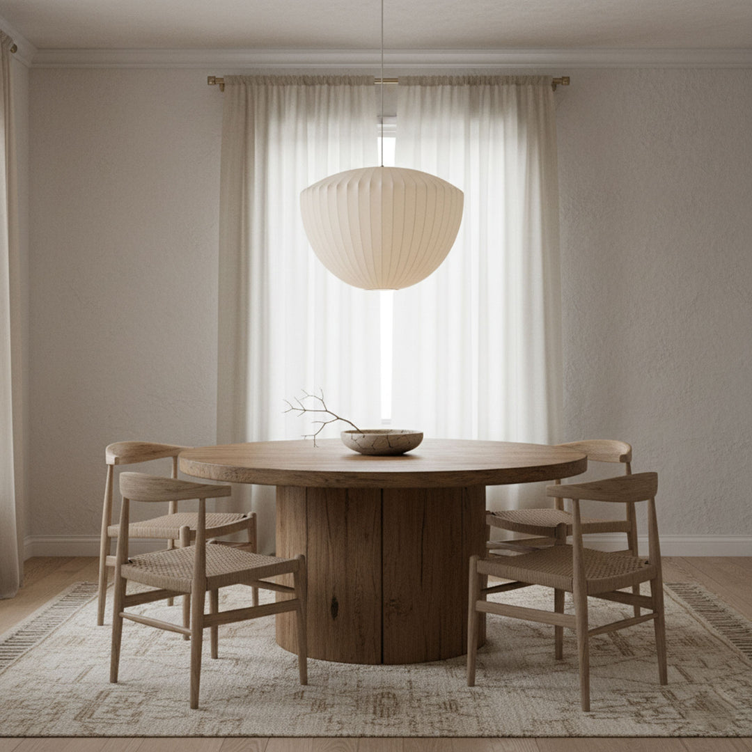 Bubble Mulberry Silk Pendant Lamp - Vakkerlight