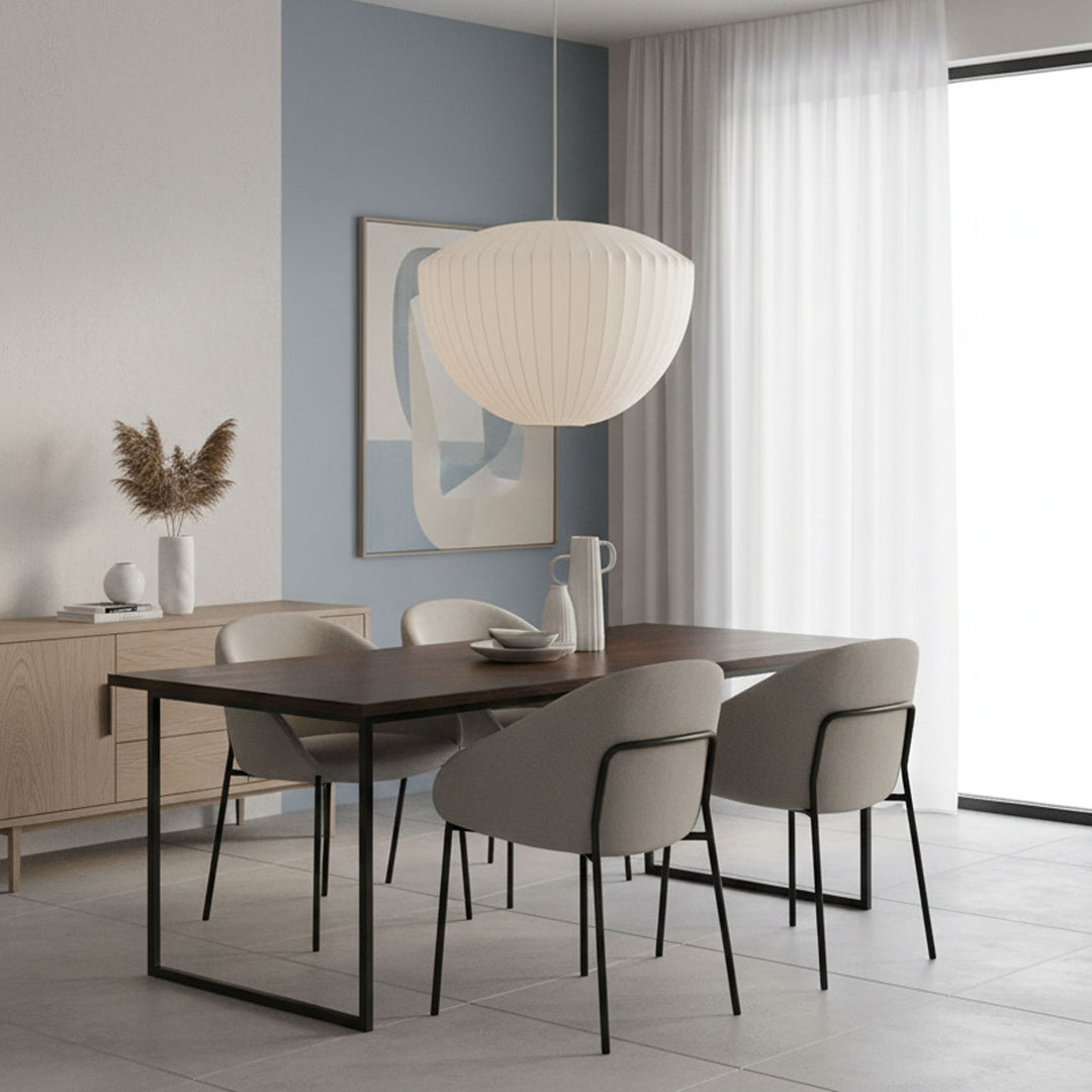 Bubble Mulberry Silk Pendant Lamp - Vakkerlight