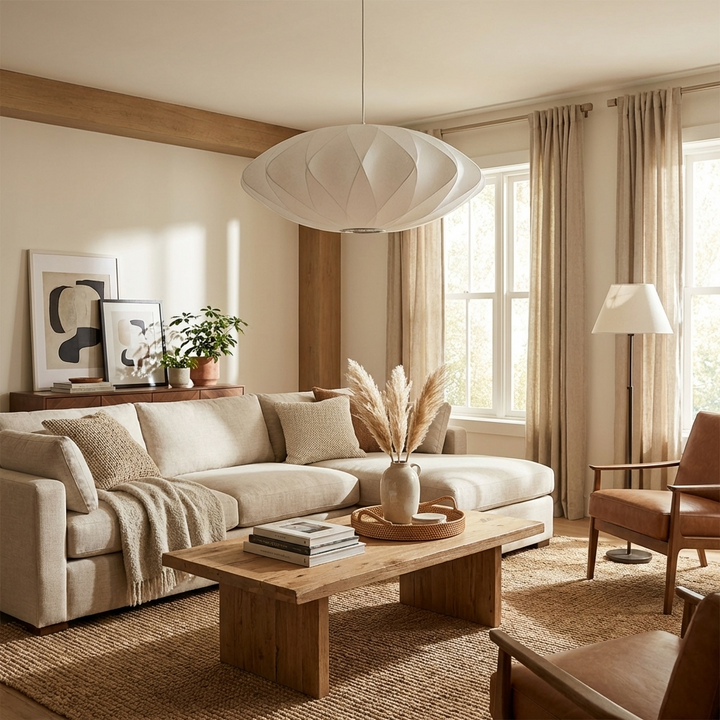 Bubble Mulberry Silk Pendant Lamp