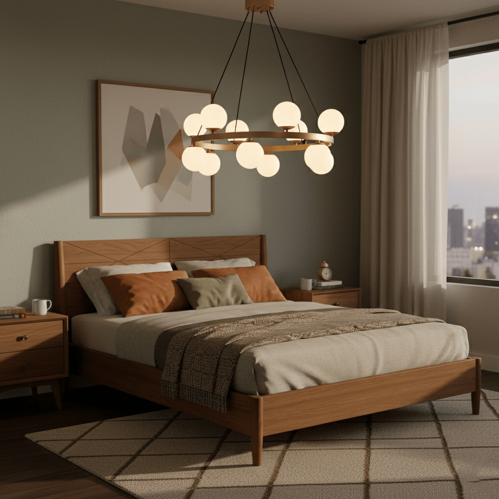 Bubbles Brass Ring Chandelier - Vakkerlight