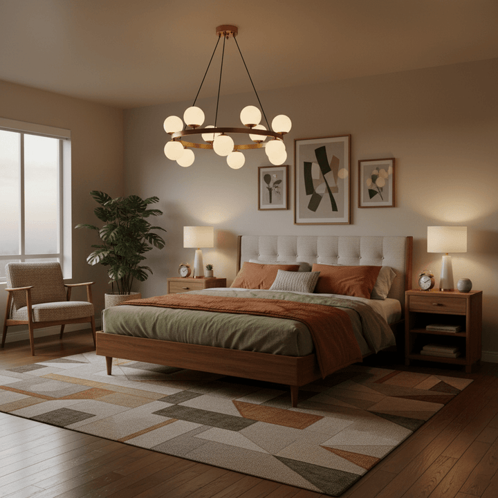 Bubbles Brass Ring Chandelier - Vakkerlight