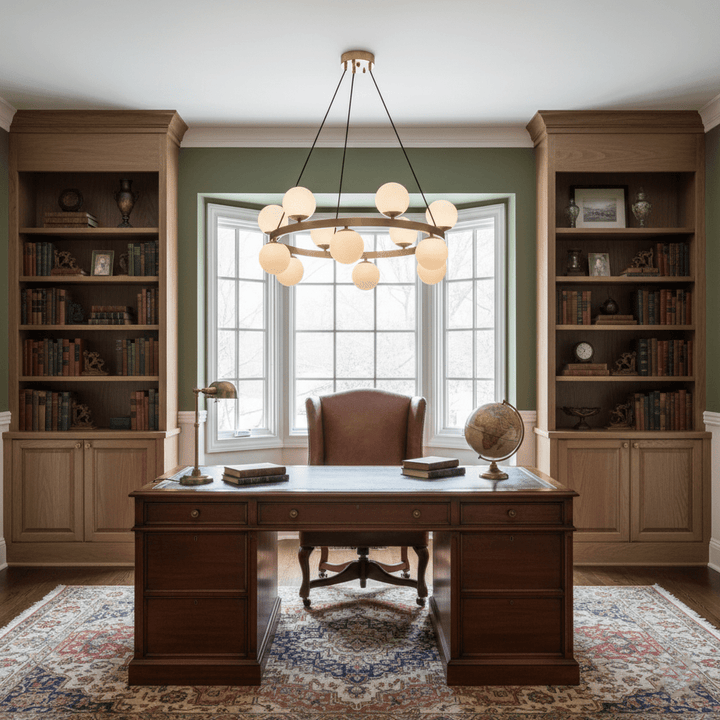 Bubbles Brass Ring Chandelier - Vakkerlight