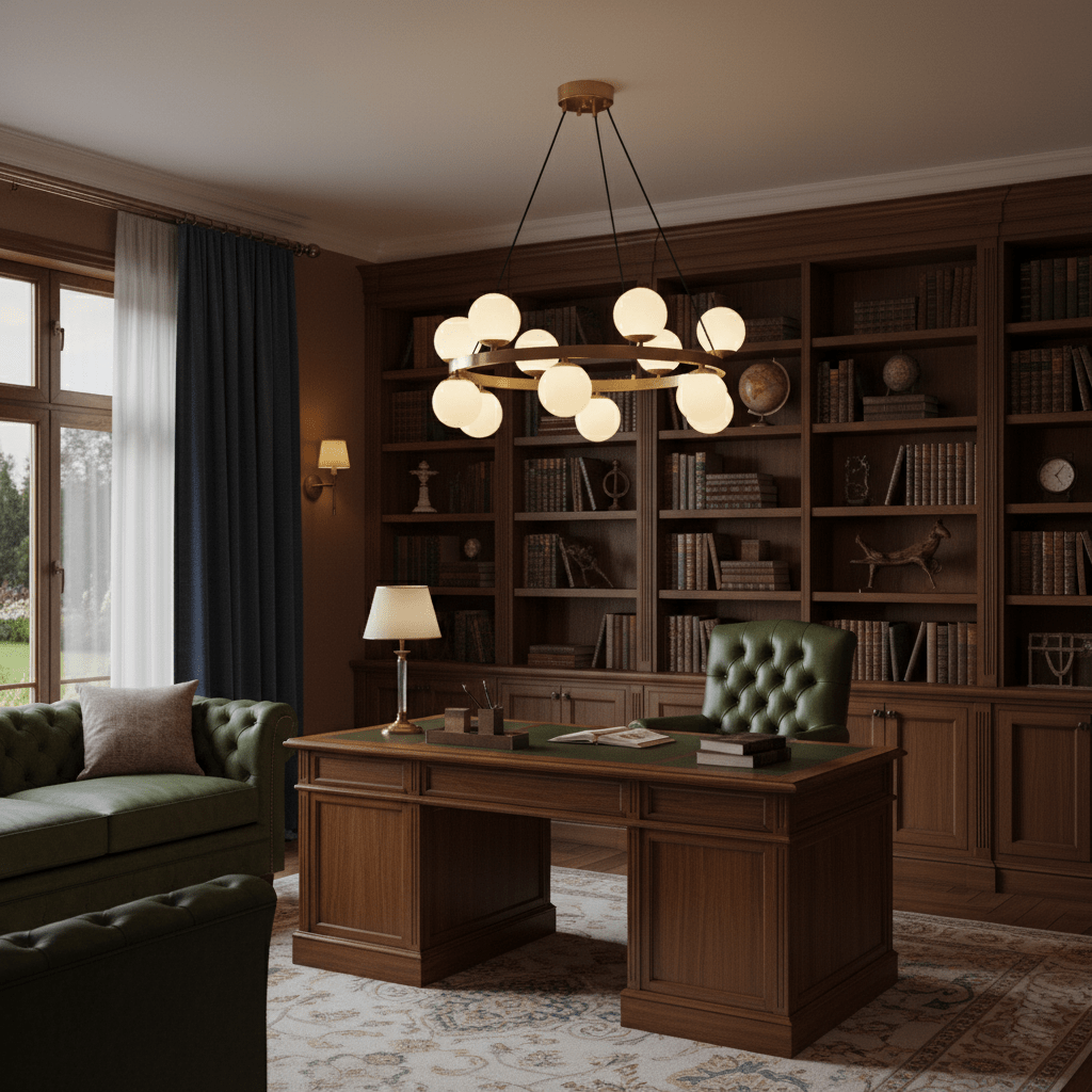 Bubbles Brass Ring Chandelier - Vakkerlight