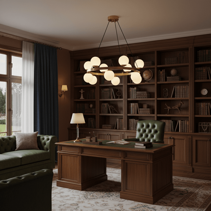 Bubbles Brass Ring Chandelier - Vakkerlight