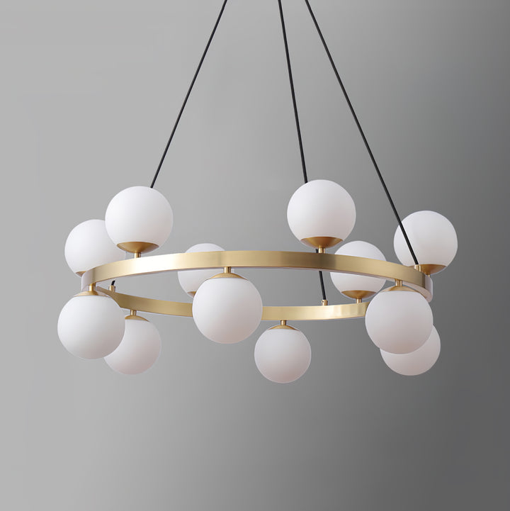 Bubbles Brass Ring Chandelier - Vakkerlight