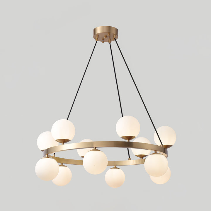 Bubbles Brass Ring Chandelier - Vakkerlight