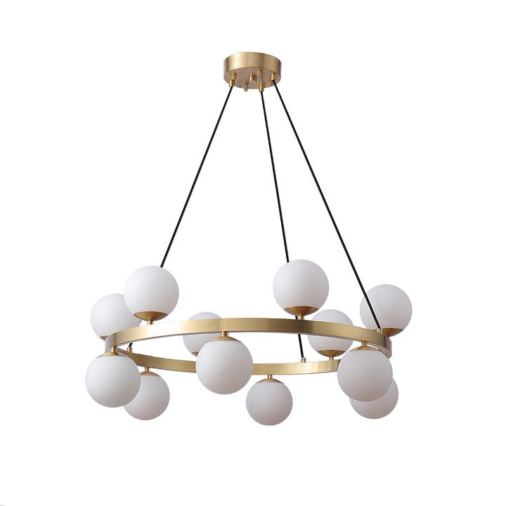 Bubbles Brass Ring Chandelier - Vakkerlight