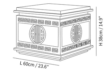 Burano Außen-Gartenleuchte — Dimension drawings 1