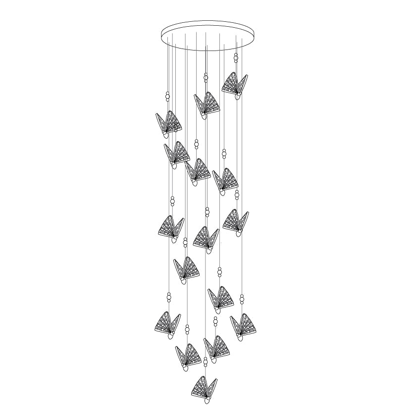 Butterfly Pendant Light - Vakkerlight