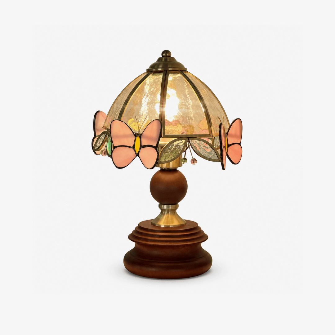 Butterfly Glow Tiffany Table Lamp - Vakkerlight