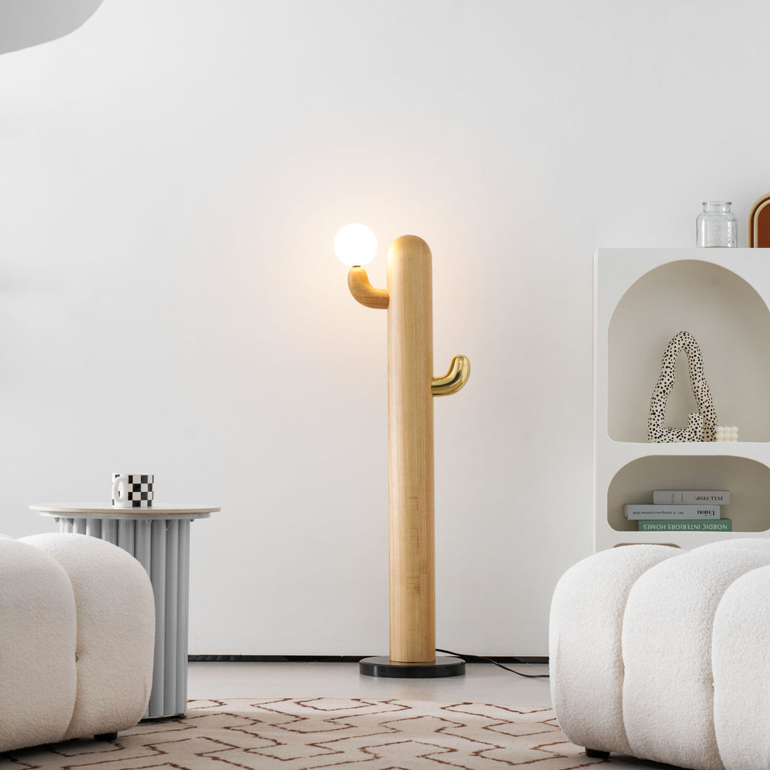 Cactus Wood Floor Lamp - Vakkerlight