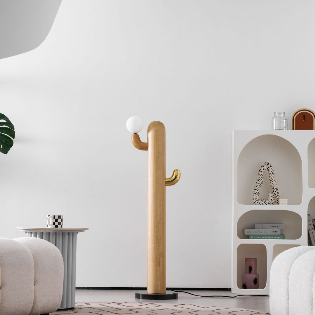 Cactus Wood Floor Lamp - Vakkerlight