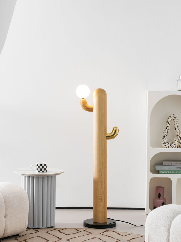 Cactus Wood Floor Lamp - Vakkerlight