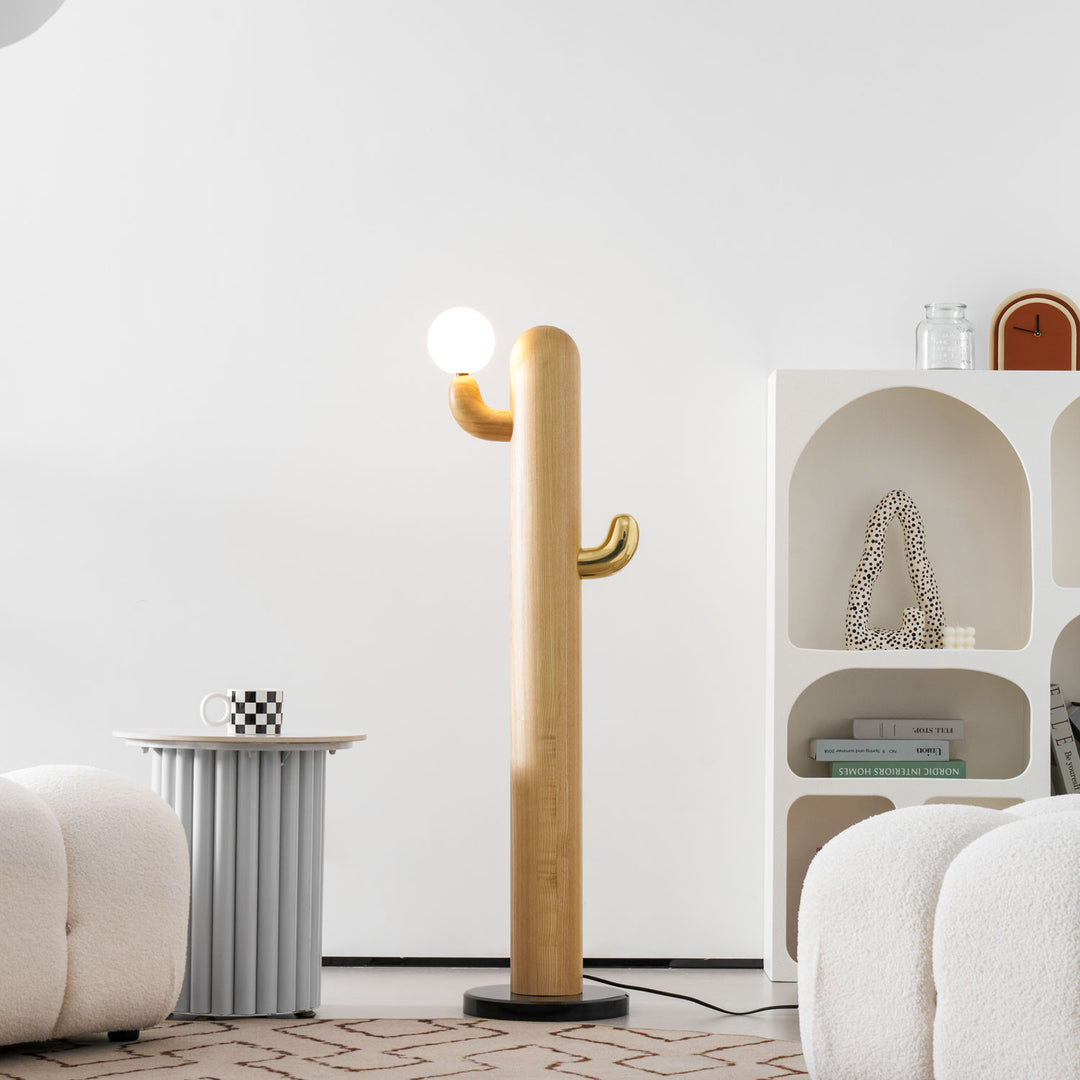 Cactus Wood Floor Lamp - Vakkerlight